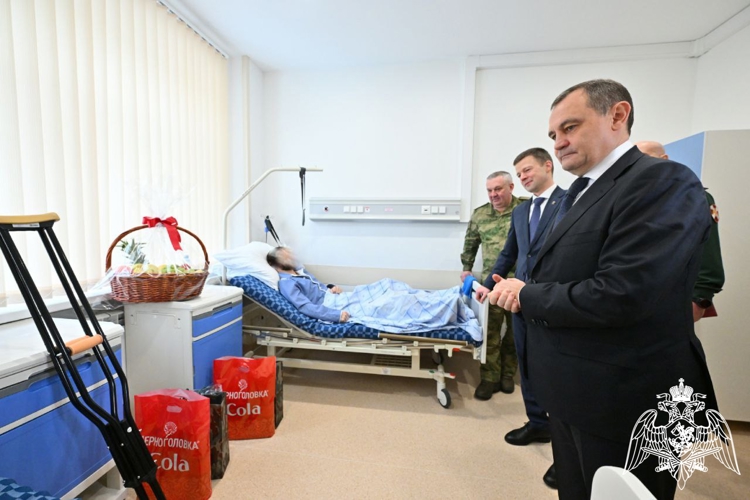 Председатель Московской областной думы Игорь Брынцалов и глава городского округа Балашиха Сергей Юров поздравили Росгвардейцев с Днем защитника Отечества